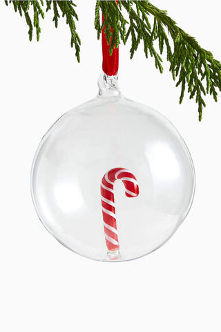 Glass Candy Cane Christmas Ornament Cam Şeker Çubuğu Yılbaşı Süsü