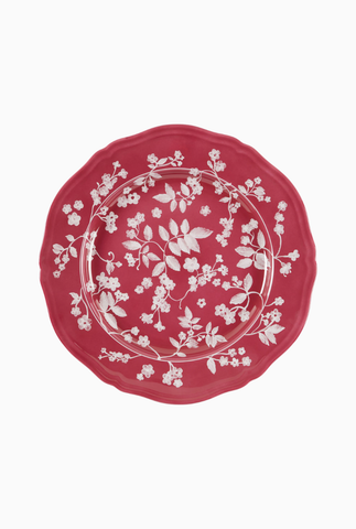 x Ginori 1735 Çiçek Desenli, İtalyan Tasarımı Porselen Yemek Tabağı
