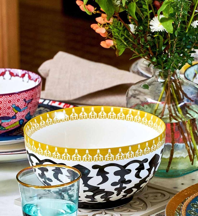 Porselen Yuvarlak Kase L, 20 cm, Şık ve Dayanıklı