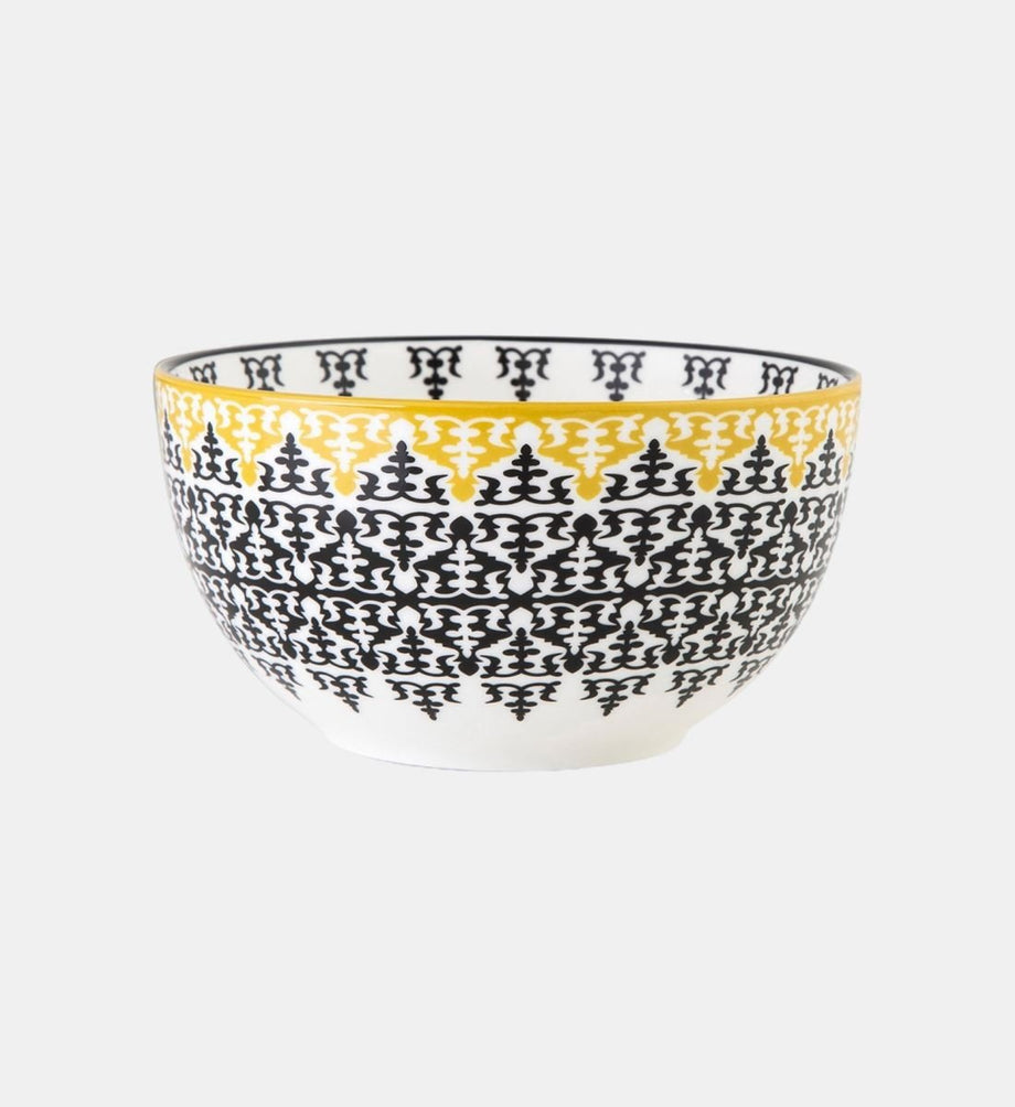 Porselen Yuvarlak Kase S, Oryantal Tasarım, 12 cm