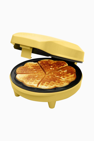 Retro Kalp Şeklinde Waffle Makinesi 700 W
