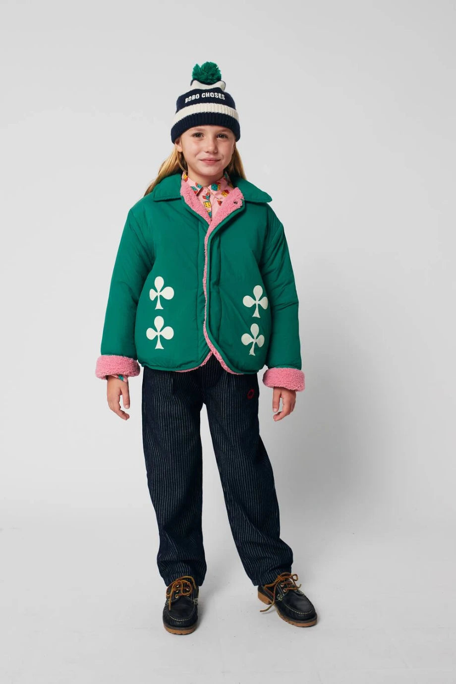 Clover Çift Taraflı Teddy Çocuk Mont