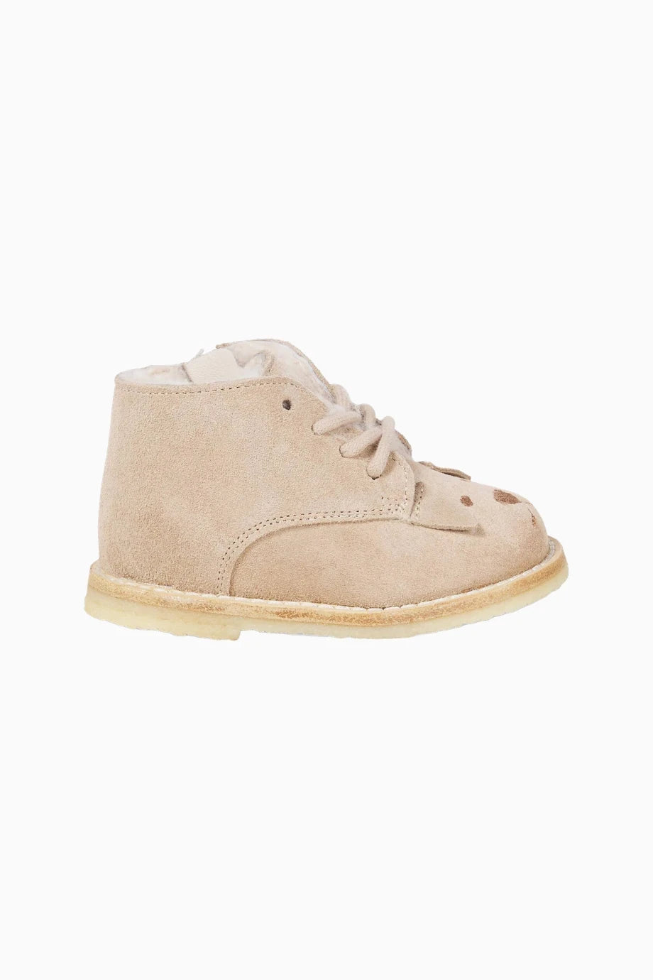 Joss Kürklü Lüks Tasarım Deri Bebek Bot