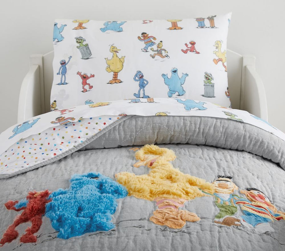 Sesame Street® Bebek Yatak Takımı,  Aplikeli Yorgan