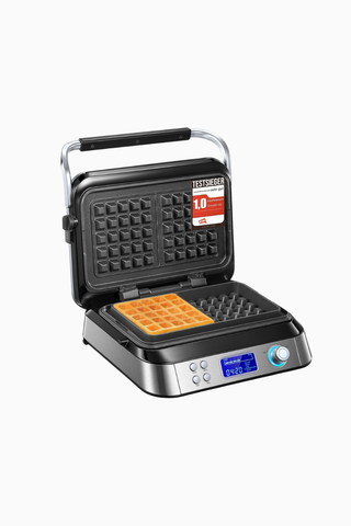 Double Belçika Waffle Makinesi 1600W LCD Akıllı Programlı