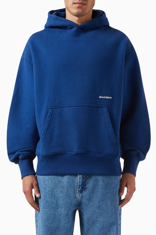 Box Hoodie in Cotton Premium Loopback Erkek Kapüşonlu Sweatshirt