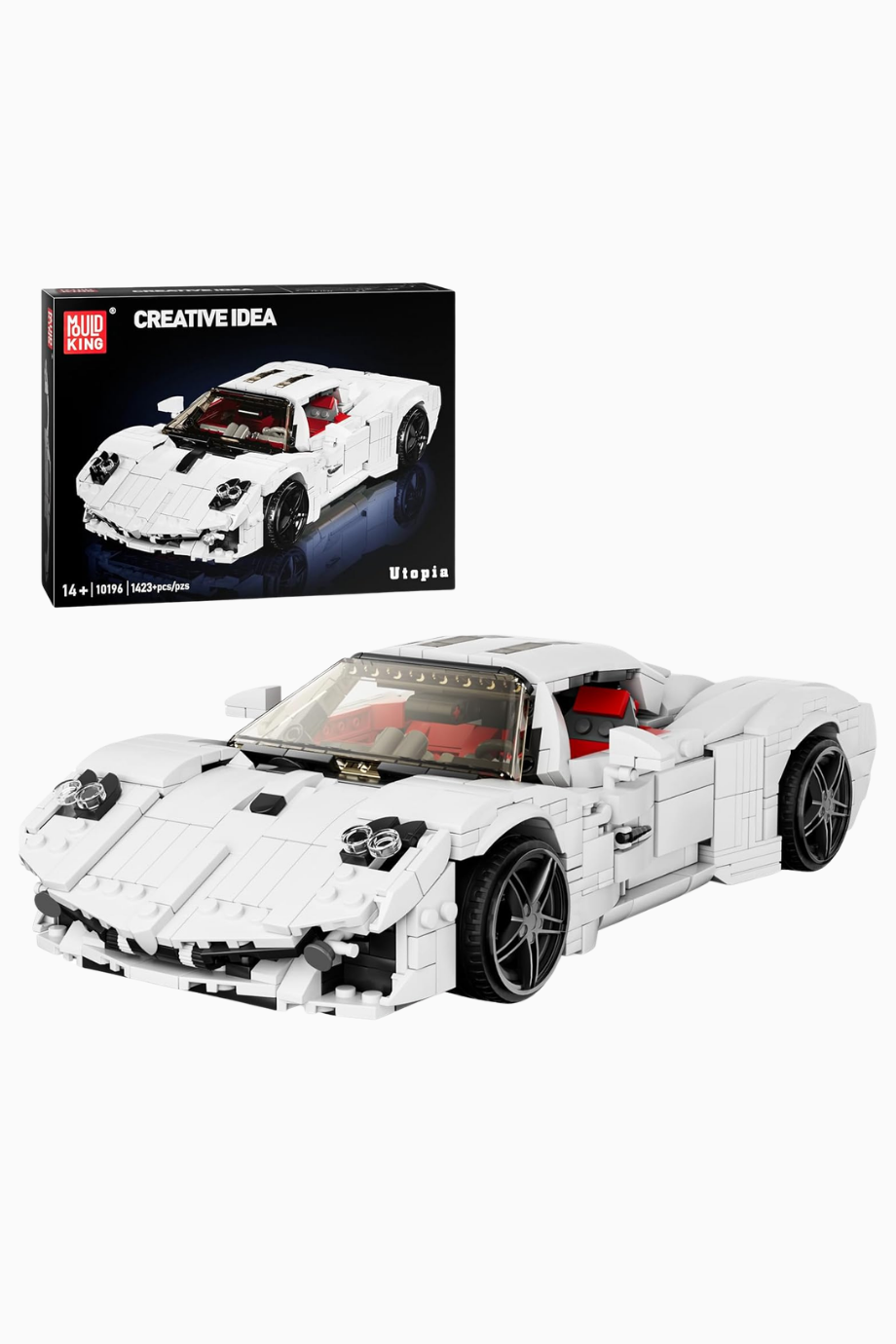 10196 Super Sport Araba 1423 Parça Hypercar Yapı Seti