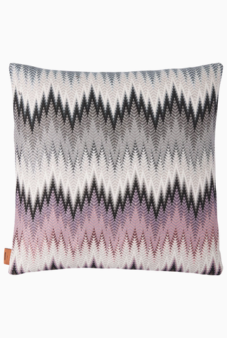 Phrae Zigzag Dekoratif Yastık 40x40 cm Gri Tonlar