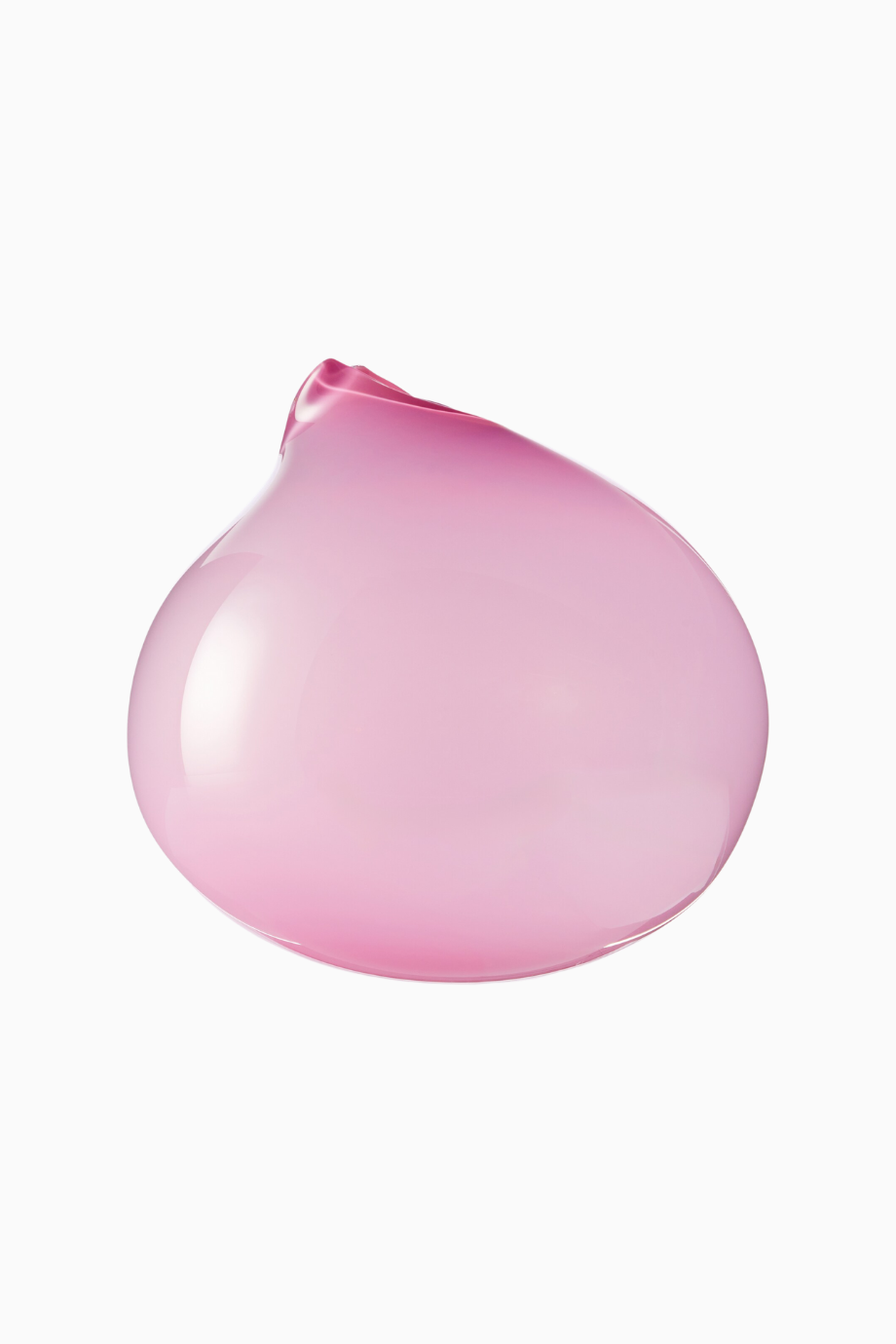 Cut Cam Vazo El İşçiliği Pembe Tasarım