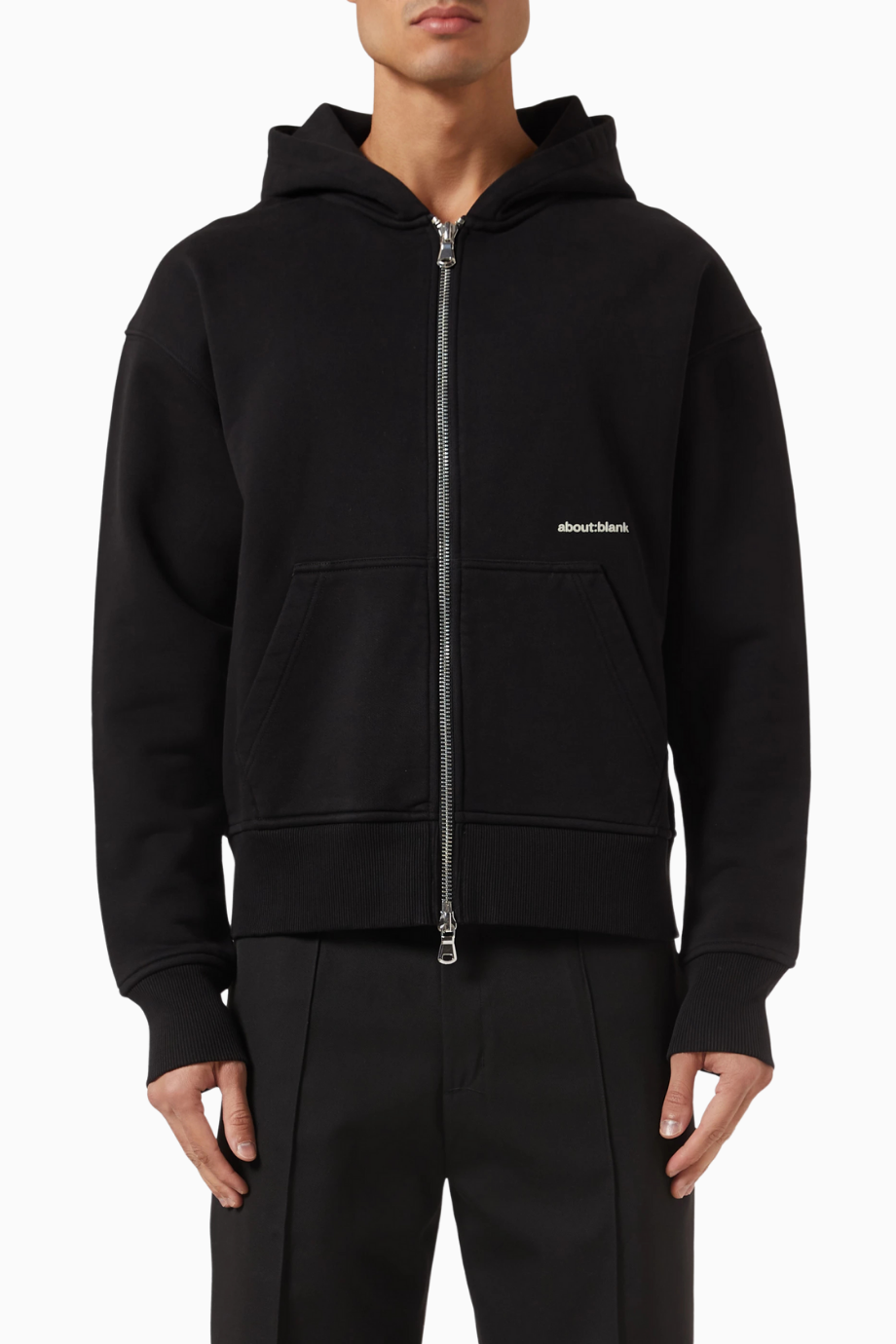 Box Logo Zip Hoodie Lüks Oversize Erkek Kapüşonlu Sweatshirt