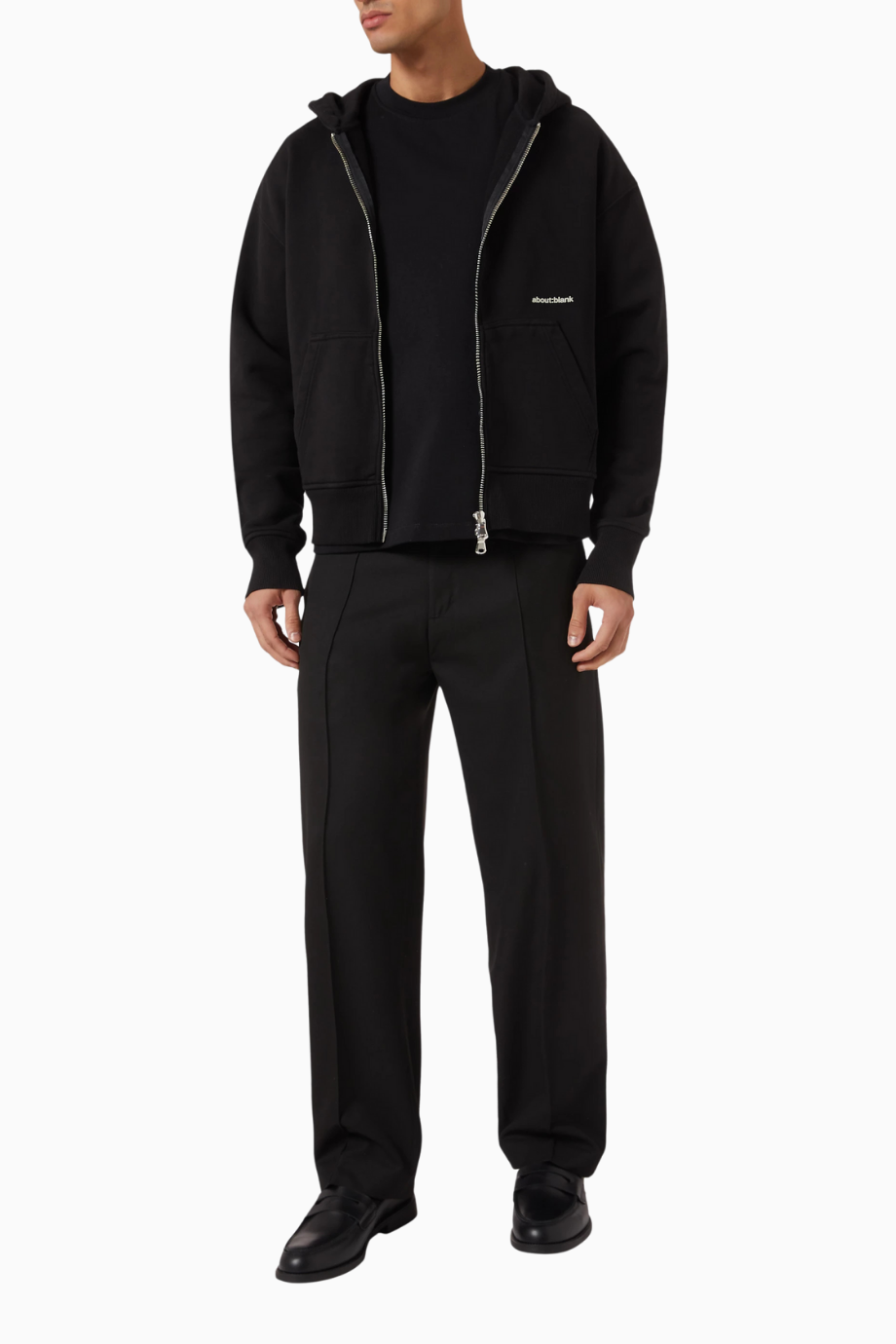 Box Logo Zip Hoodie Lüks Oversize Erkek Kapüşonlu Sweatshirt