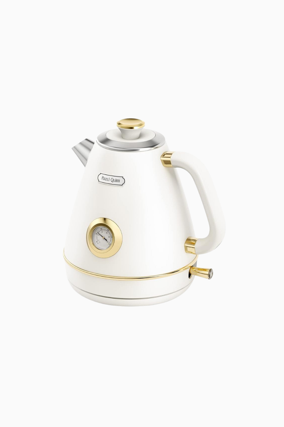 Sedef Beyazı Retro Paslanmaz Çelik Su Isıtıcısı