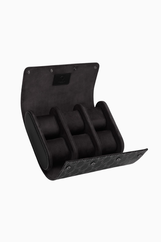 Optimus Watch Roll, 6 Saat İçin Mikroleder Seyahat Kutusu
