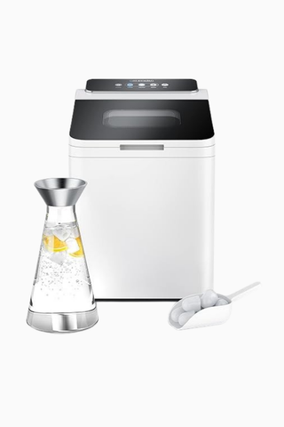 Paslanmaz Çelik Buz Küpü Makinesi 1,4L, Sessiz, Hızlı, 2 Boy Buz Seçeneği