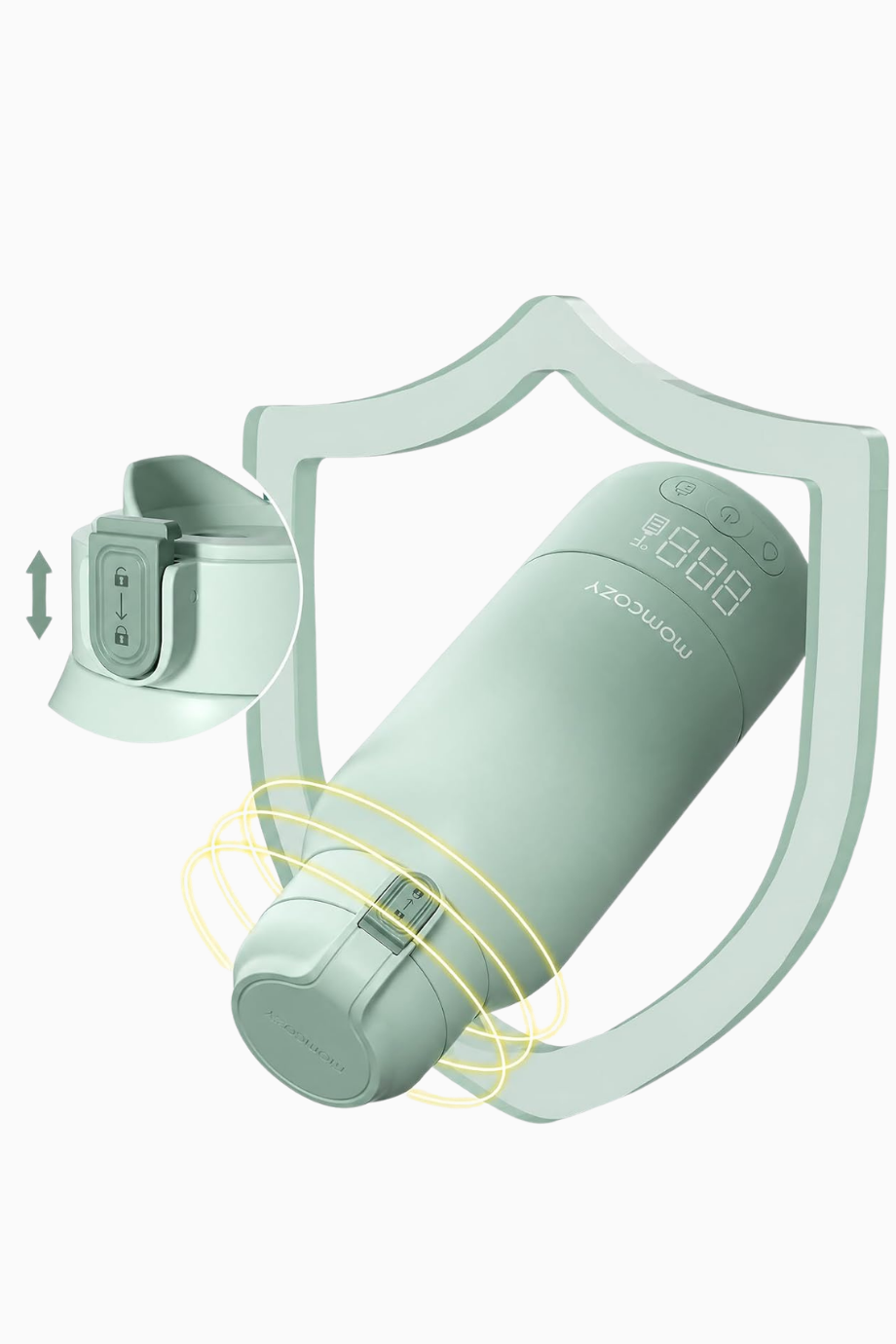 MW05 Taşınabilir Biberon Isıtıcı 500 ml Yeşil