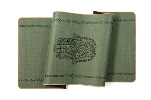 Talisman Jüt Yoga Matı 183x61 cm Kaymaz, Doğal Kauçuk Tabanlı, 5 mm Kalınlık