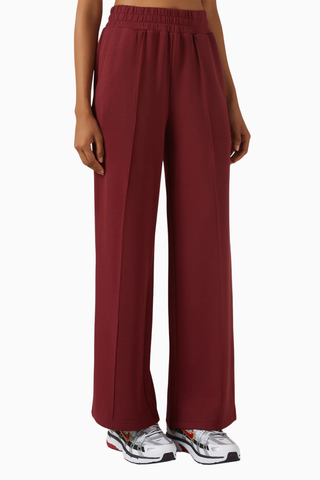 DoubleSoft® Wide-Leg, Bordo Rahat ve Şık Günlük Eşofman Altı