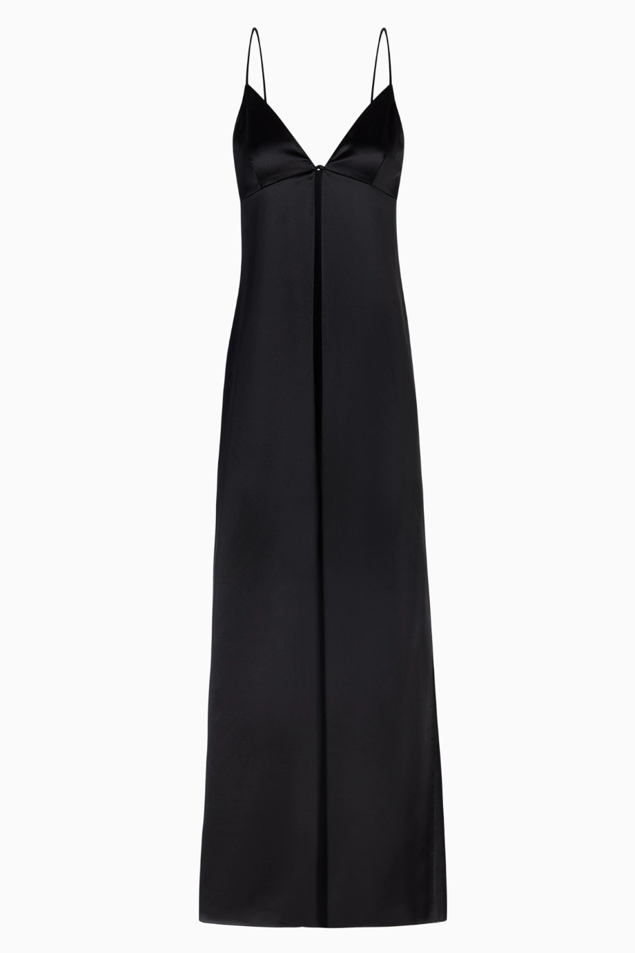Satin V Neck Longline Camisole Kadın Bluz