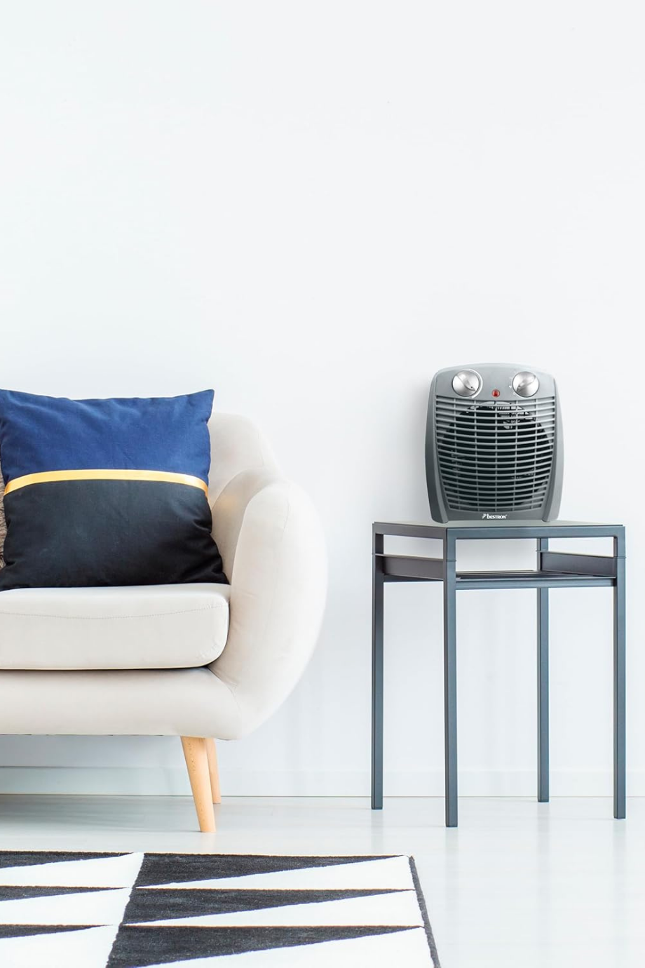 Retro  Fanlı Isıtıcı 2000 W Termostatlı Devrilme Korumalı