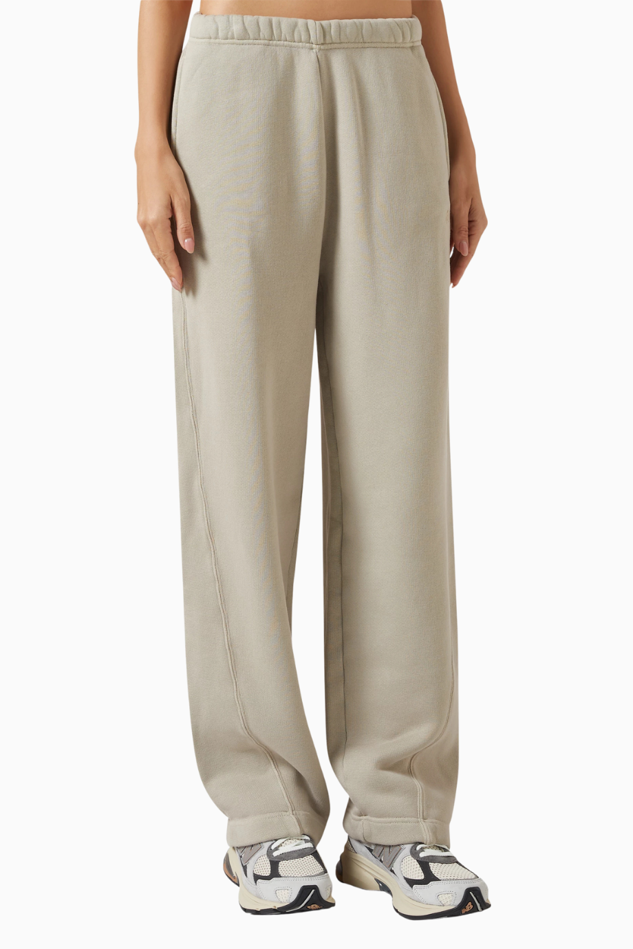 Initial Twisted-seam Sweatpants, Pamuklu Fleece ile Lüks ve Konforlu Günlük Şıklık