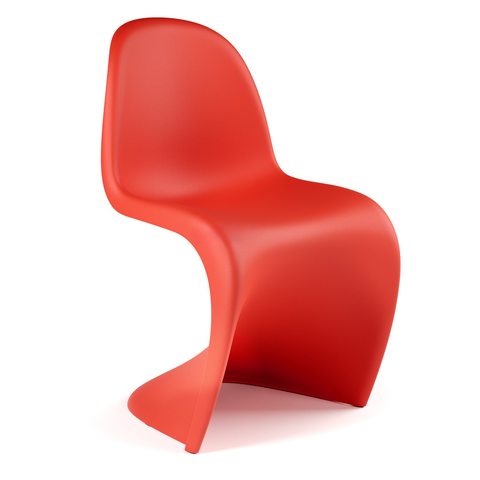 Panton Sandalye, Verner Panton Tasarımı, Modern Tek Parça Plastik Sandalye