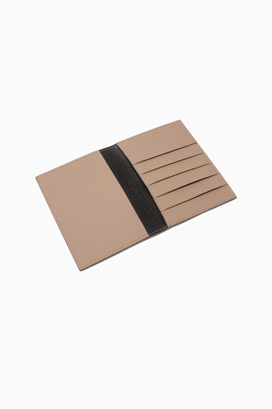 Grain Leather Passport Cover Lüks Deri Pasaport Kılıfı, Kart Gözlü