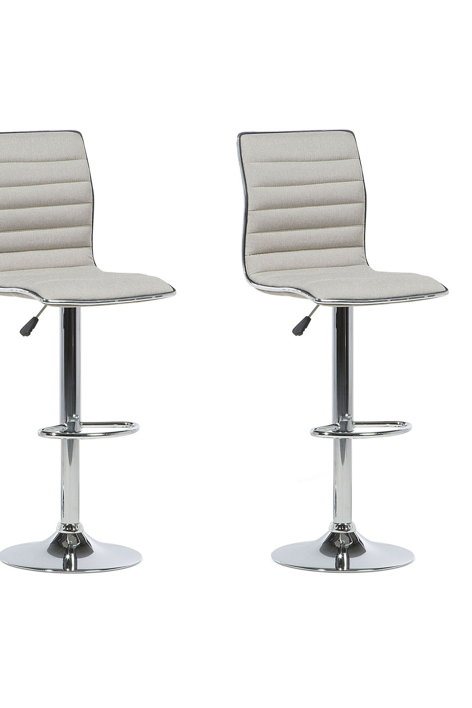 LUCERNE 2’li Bar Sandalyesi Seti, Kapitoneli Döner Sandalye, Yükseklik Ayarlı