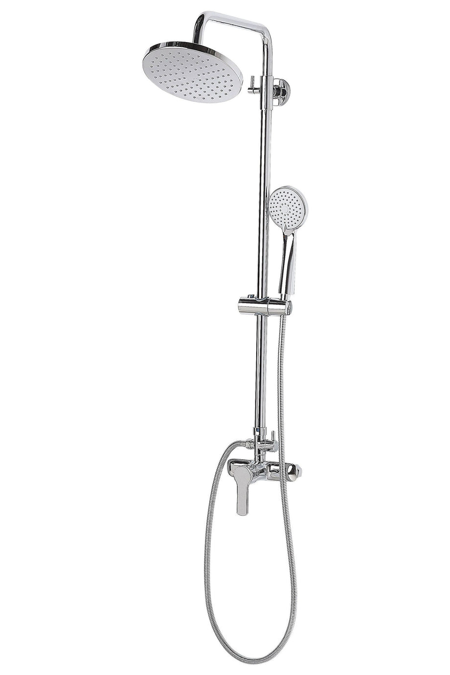 Silver Mikser Duş Seti,Yağmur Başlıklı Şık ve Dayanıklı Duş Sistemi