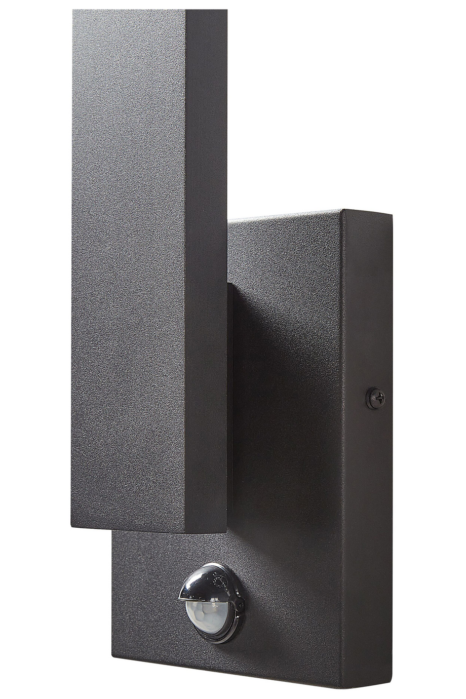 Siyah LED Dış Mekan Duvar Apliği, Hareket Sensörlü, Modern ve IP44 Korumalı