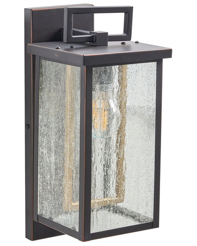 Siyah Dış Mekan Fener Tipi Duvar Lambası, Retro Tasarım ve IP44 Koruma