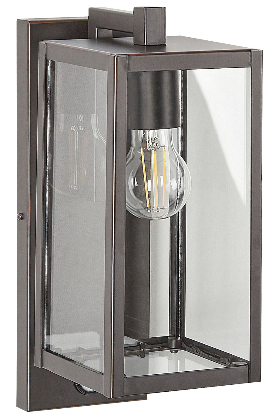 Siyah Retro Dış Mekan Duvar Lambası, Hareket Sensörlü ve IP44 Suya Dayanıklı