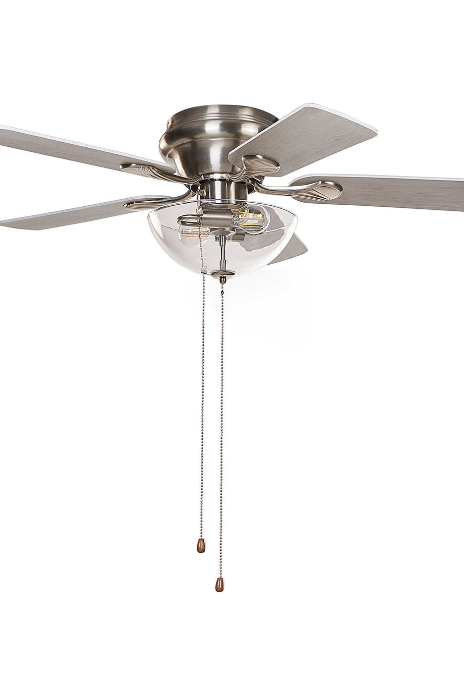 SIRAMA Gümüş Işıklı Tavan Vantilatörü – Geleneksel Tasarım, Modern Konfor