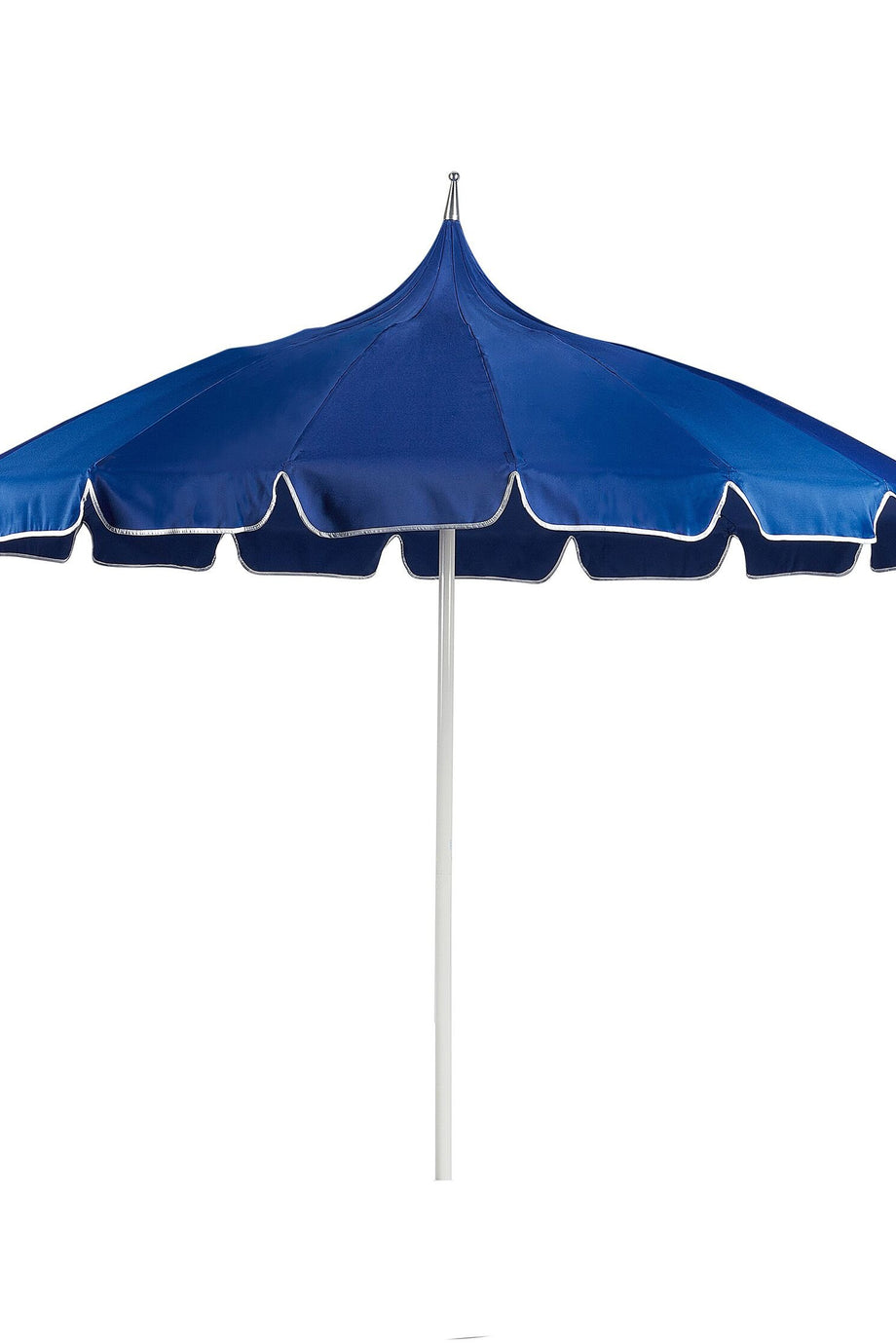 MINOA 245 cm Yuvarlak Bahçe Şemsiyesi, Siyah Beyaz, UPF 30+, Alüminyum Gövde