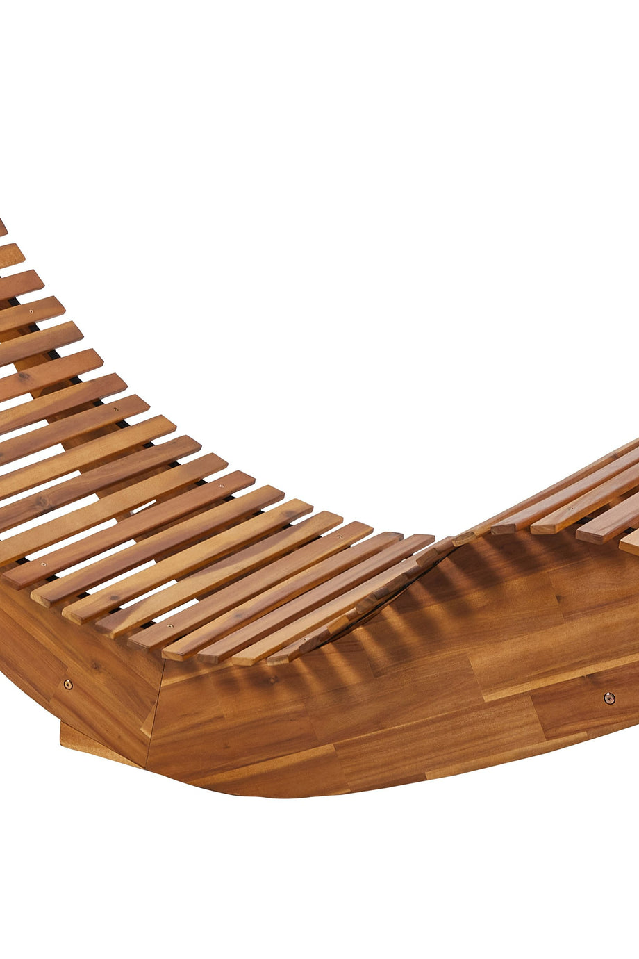 BRESCIA II Akasya Ağacı Bahçe Şezlongu, Kavisli Ergonomik Tasarım, Sallanma Özellikli