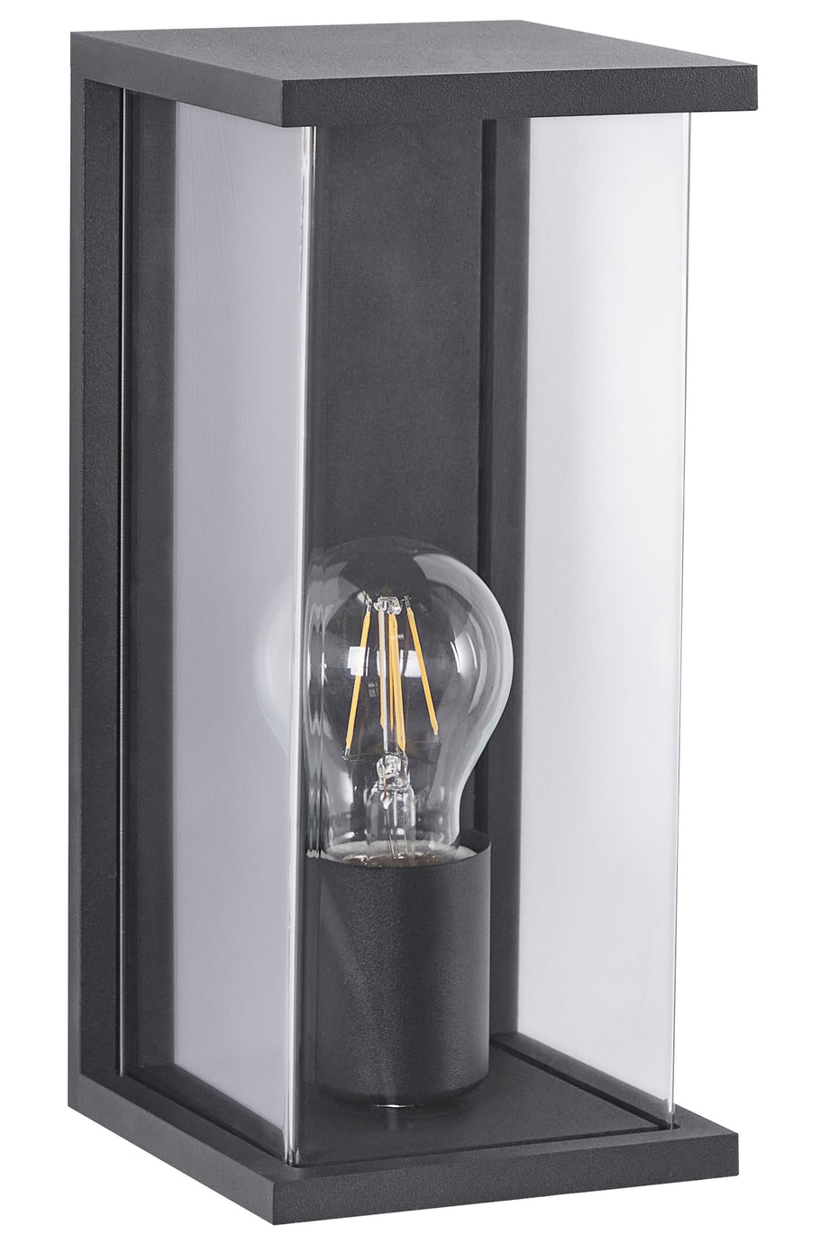 Siyah Modern Dış Mekan Duvar Lambası, IP44 Korumalı, Şık ve Endüstriyel Tasarım