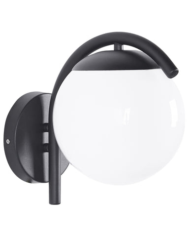 Siyah Modern Dış Mekan Duvar Apliği, IP44 Korumalı, Bahçe ve Teraslara Uygun