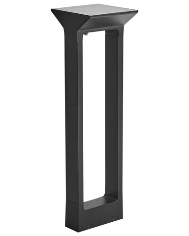 MALDEN Güneş Enerjili Dış Mekan LED Direk Lambası, Siyah, IP54, Hareket Sensörlü, 60 cm