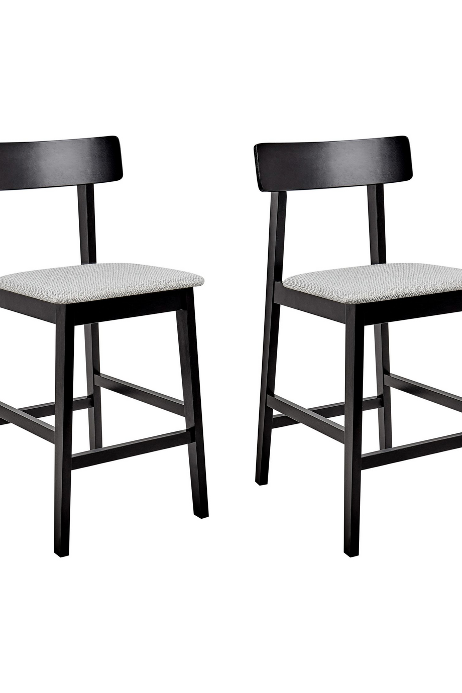 ISANTI 2'li Bar Sandalyesi Seti, 61 cm Oturum, Masif Ahşap, Klasik Tasarım