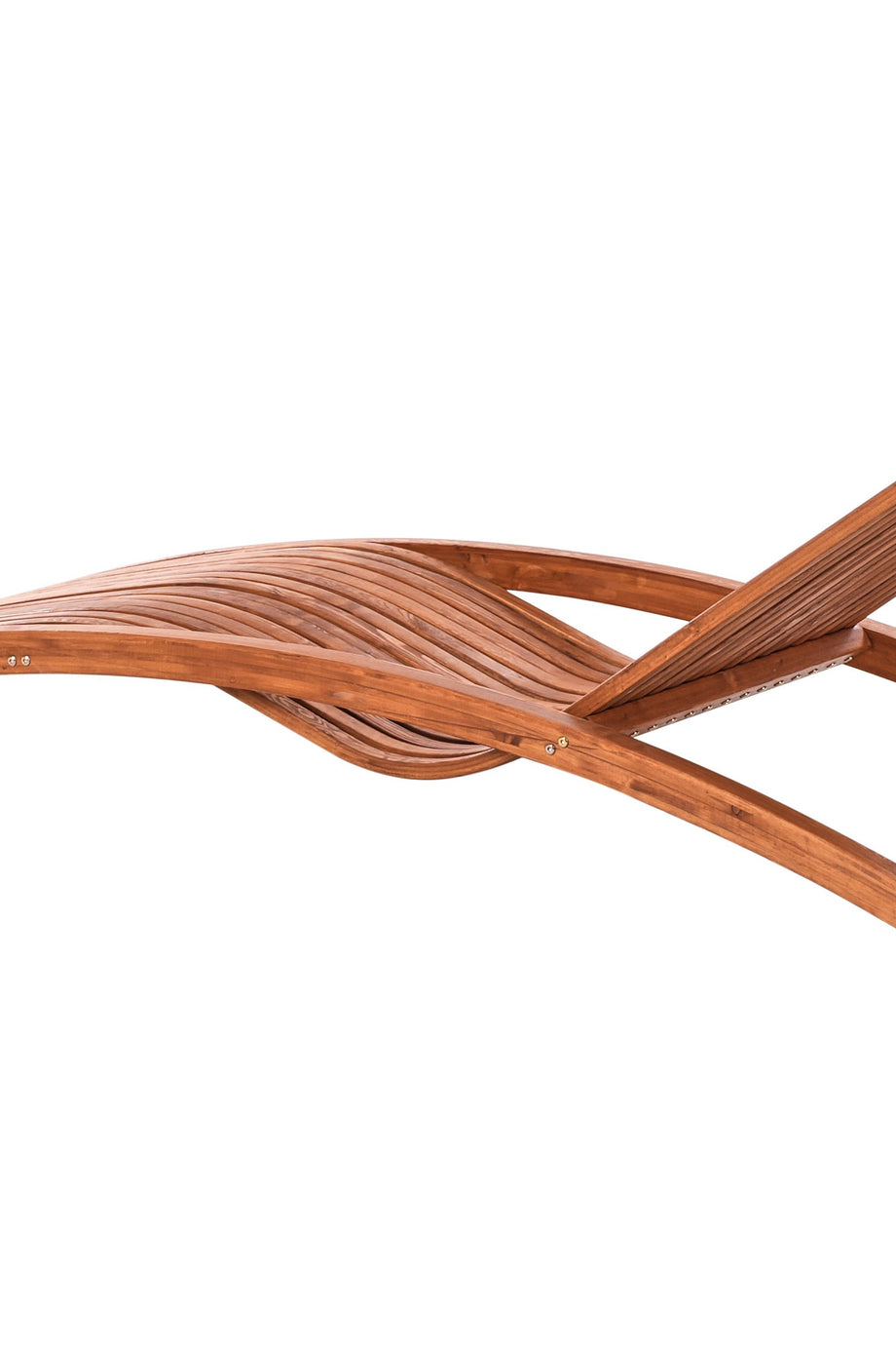 TANARO Larch Ahşap Kahverengi Şezlong – UV Dayanıklı, Modern Tasarım