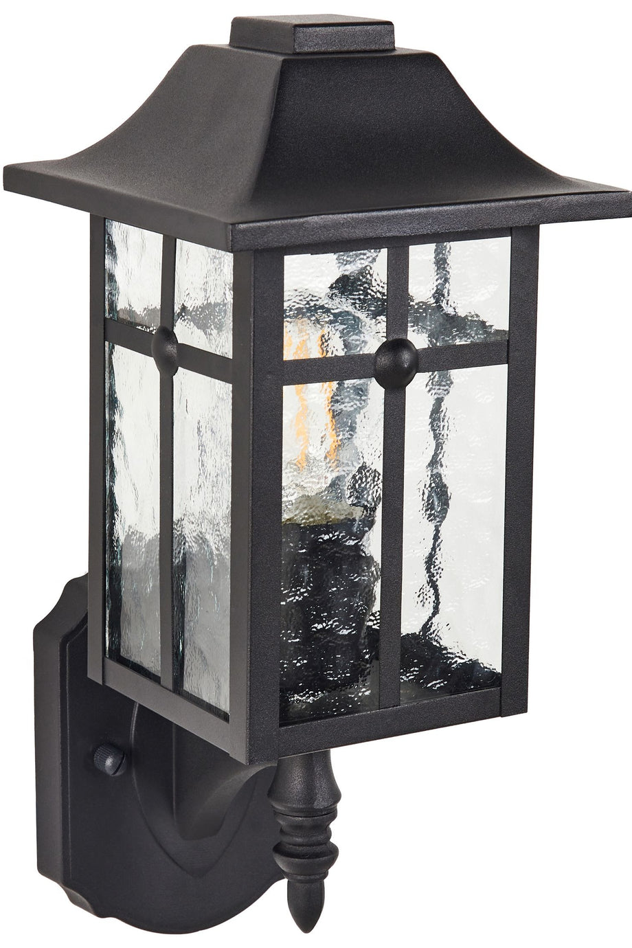 Siyah Dış Mekan Duvar Lambası, Şık Tasarım ve IP44 Suya Dayanıklı Gövde