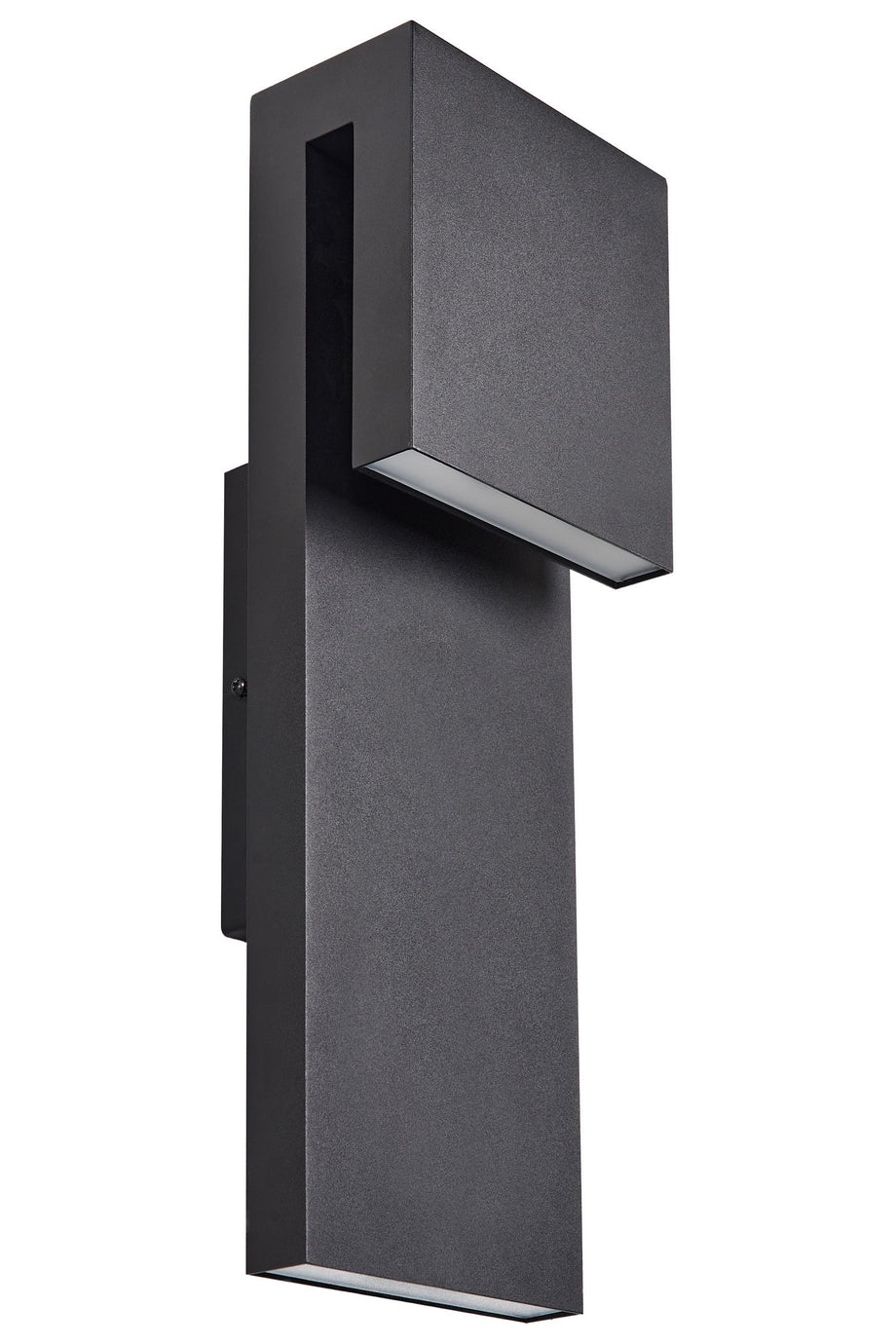 Siyah Minimal LED Dış Mekan Duvar Lambası, IP44 Korumalı ve Modern Tasarım