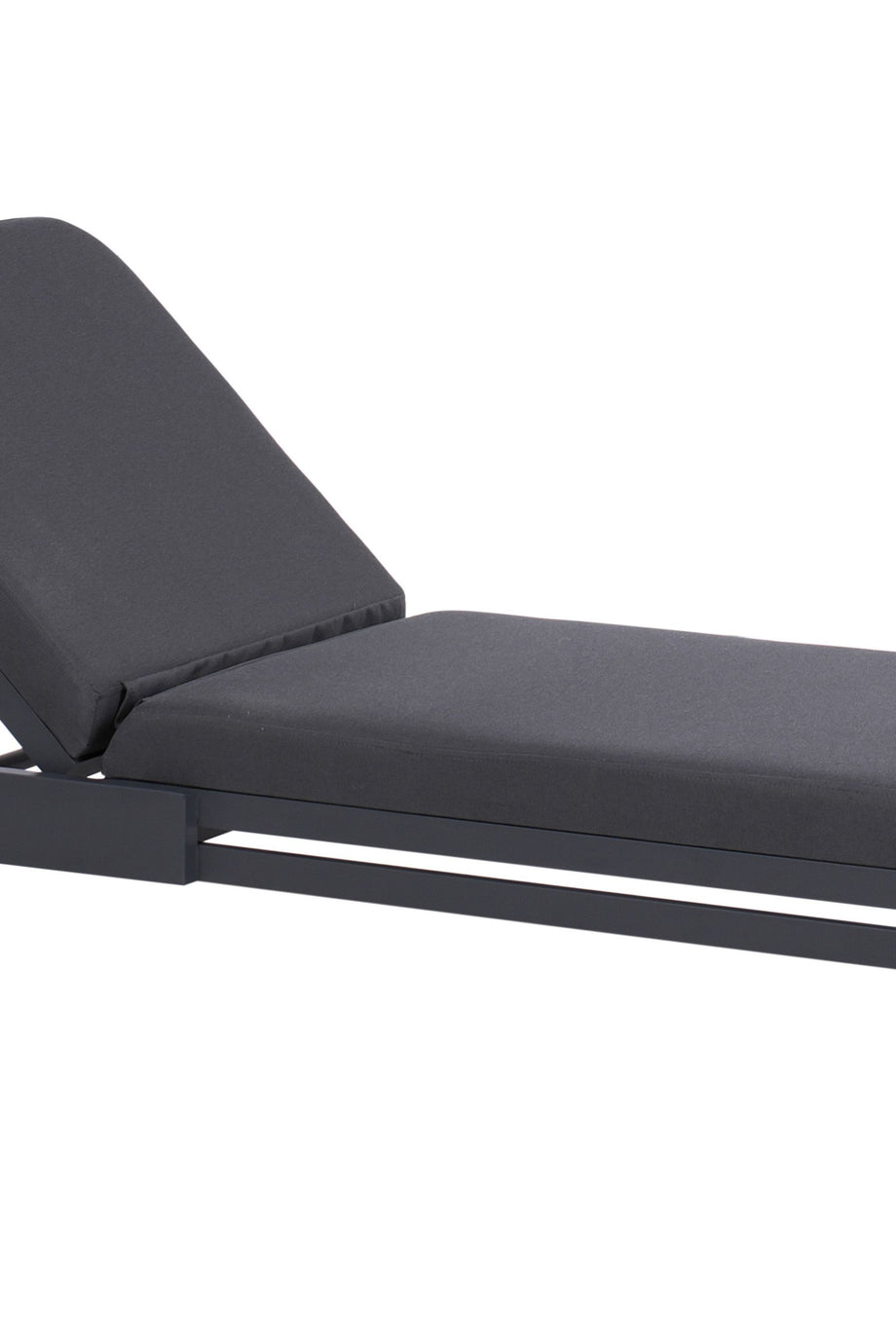 NETTUNO 5 Kademeli Grafit Gri Metal Şezlong, Yatarlı, UV Dayanıklı