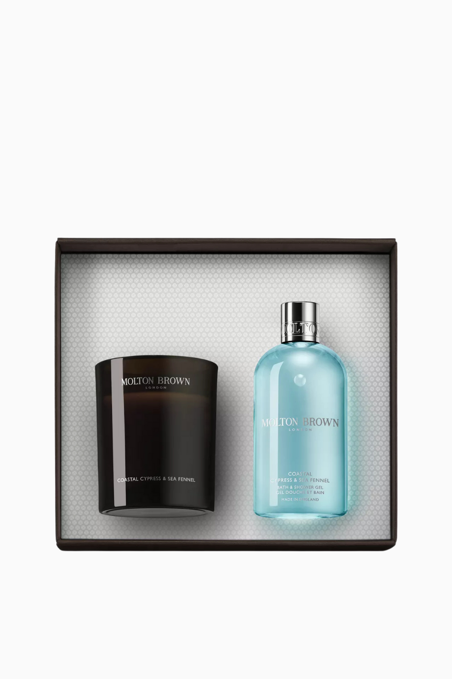 Coastal Cypress-Sea Fennel Lüks Mum ve Duş Jeli Hediye Seti