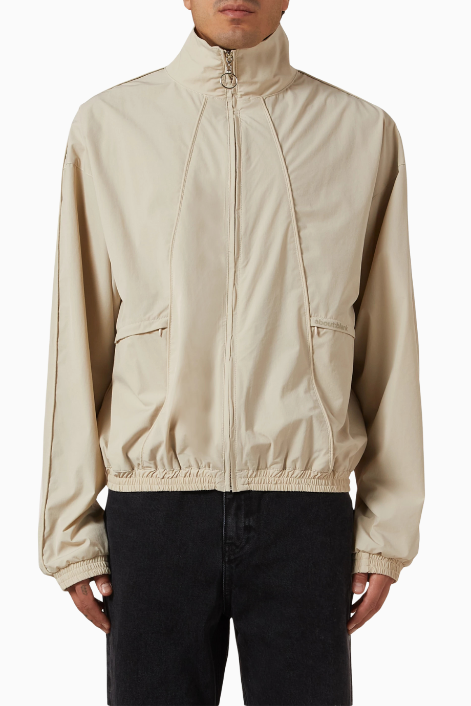 Vitra Nylon Jacket Cropped Boxy Gri Erkek Spor Ceket