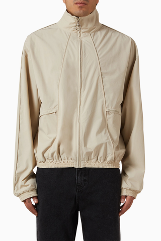 Vitra Nylon Jacket Cropped Boxy Gri Erkek Spor Ceket