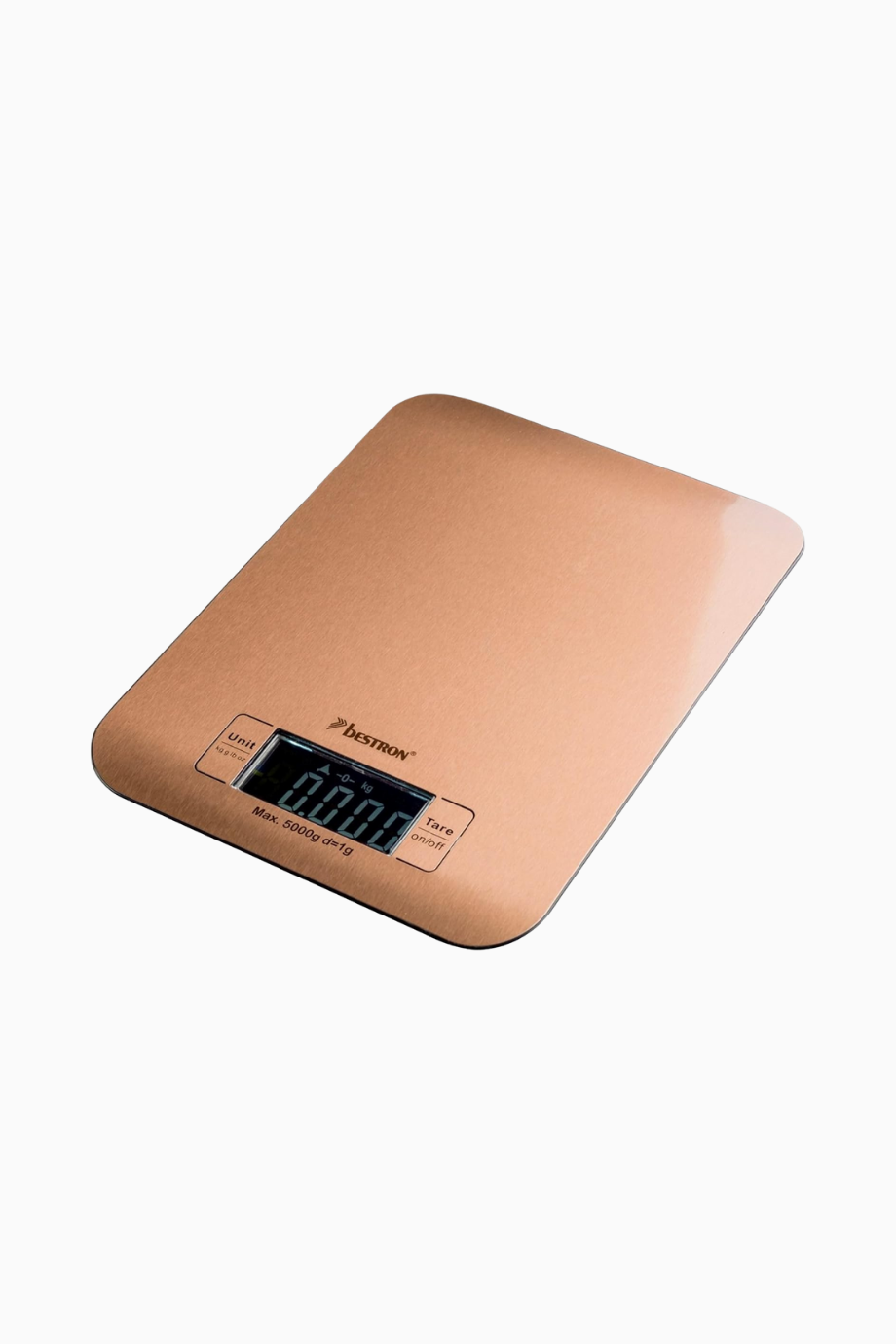 Bakır Dijital Mutfak Terazisi 5 kg Kapasiteli LCD Ekranlı