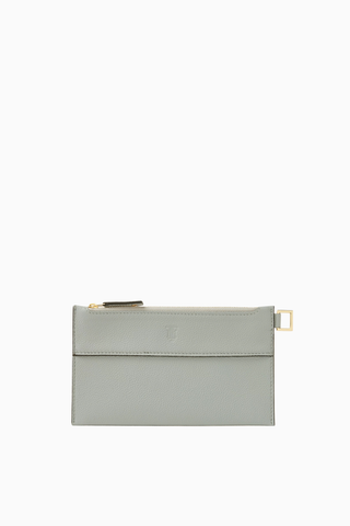 Small Nomad Deri Pouch Gri Kompakt Unisex Clutch