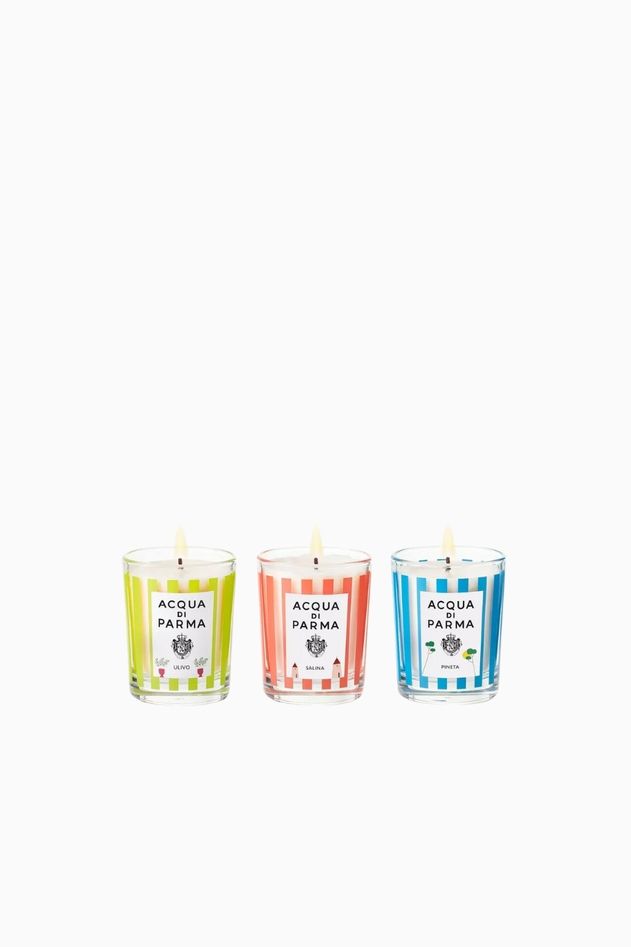 Scented Candle Trio 3’lü Mum Seti, Pineta, Salina, Ulivo