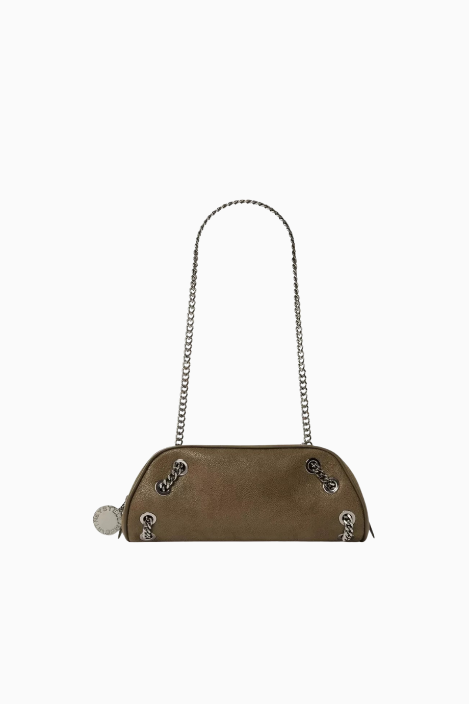 Eco Shaggy Deer Vegan Falabella, Zincir Detaylı Bowling Omuz Çantası