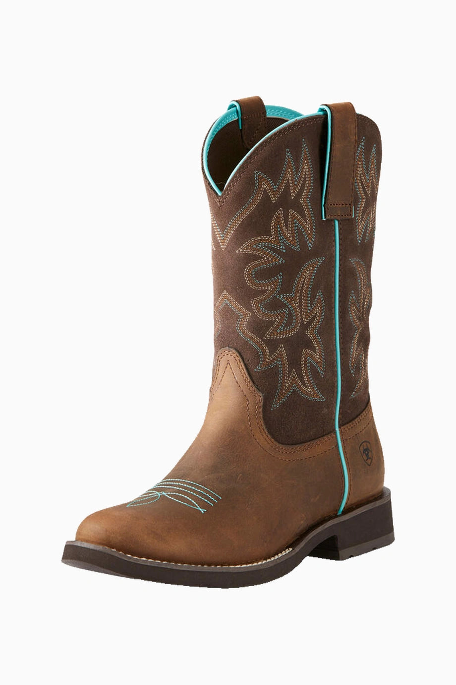 Delilah Round Toe Kadın Deri Western Bot